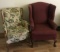 (2) Upholstered Wingback Chairs (LPO)