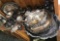 Large Lot of Silverplate #2 with Wallace Covered Butter Dish with Glass Insert (LPO)