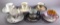 (6) Assorted Demitasse Cups and Saucers