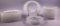 Set of (8) Clear Diamond Point Glass Luncheon Plates and Bowls (LPO)