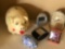 Dome Clock, Travel Clocks and (2) Piggy Banks