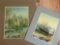 (2) Original Franz Weiss Paintings on Burlap