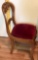 Velvet Victorian Side Chair with Carved Roses (LPO)