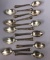 (11) Sterling Silver Demitasse Spoons
