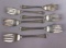 (6) Sterling Silver Salad Forks