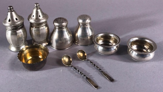 Assorted Sterling Salts & Spoons