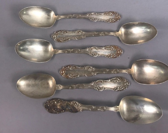 (6) Sterling Silver Soup Spoons