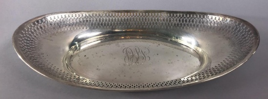 Sterling Silver Reticulated Bread Tray by Whiting