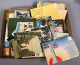 Assorted Vintage Postcards with (3) Scenic Souvenir Views Cards