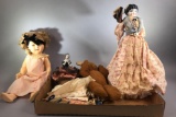 Vintage Doll Including a Shirley Temple Doll and Clothes