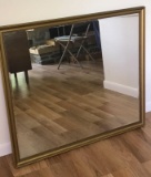Large Bevelled Mirror in Goldtone Frame (LPO)