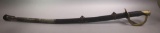Civil War M1860 Light Calvary Sword with Brass Basket Guard and Original Scabbard