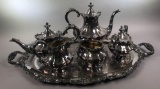 Silverplate Coffee & Tea Service by Reed and Barton with Tray by Community (LPO)