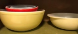 Vintage Pyrex Nesting Bowls, Handled Casserole and Covered Casserole (LPO)