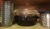 Assorted Anchor Hocking and Pyrex Bakeware with Clear Ramekins (LPO)