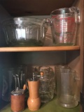 Set of Clear Nesting Mixing Bowls with (2) Measuring Cups and more