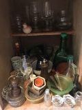 Kitchen Clean-Out Lot with Bottles, Glasses, and Salts (LPO)