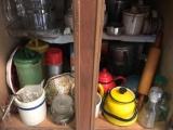 Kitchen Clean-Out Lot with Rolling Pin and Tea Kettles (LPO)