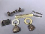 Sterling Silver Rattles, Buckle, Safety Pins and more