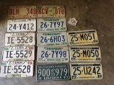 Assorted Collectible License Plates w/1939 Bicycle Plate
