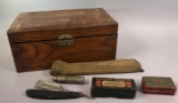 Gun Cleaning Kit, Durham Demonstrator Straight Razor, Shrade Tire Guage and more