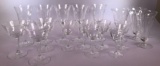 Partial Set Etched Crystal Goblets (LPO)