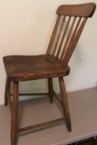 Antique Handcrafted Wood Chair (LPO)