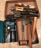 Tool Lot: Propane Torch, Boy Scout Hatchet, Hammer, Mallet, Files & Rasps (LPO)