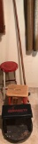 Long Handled Scraper and (3) Stools (LPO)