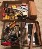 (3) Boxes of Tools: Wire Brushes, Soldering Irons, Wrenches and more (LPO)
