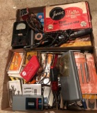 (2) Boxes Tools: Junior Weller Soldering Iron, Stud Sensor, Wrenches and more (LPO)
