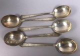 (5) Sterling Silver Soup Spoons