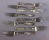 (8) Sterling Silver Forks