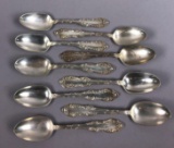 (9) Sterling Silver Teaspoons