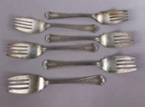 (6) Sterling Silver Salad Forks