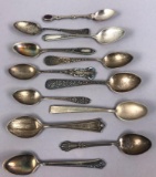 (12) Sterling Silver Demitasse Spoons