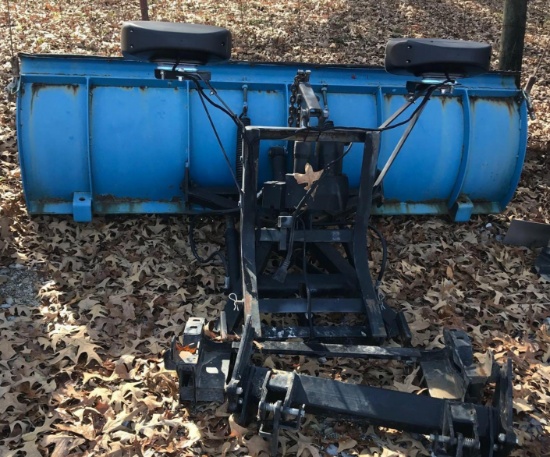 Blue Snow Plow with Mounting Bracket (LPO)