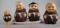 Vintage Goebel 'Franciscan Friar' Bottle Stopper, Salt & Pepper and Coin Bank