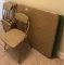 (1) Card Table with (4) Matching Folding chairs and Additional Card Table (LPO)