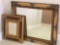 (2) Framed Beveled Mirrors with Gold Tone Frames (LPO)