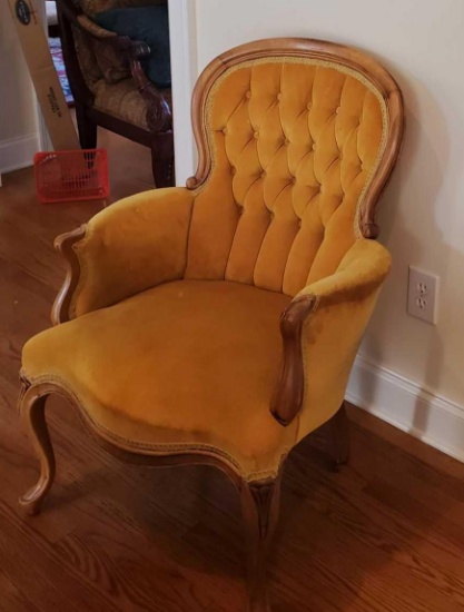 Antique Upholstered Arm Chair (LPO)