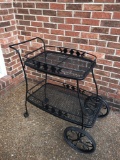 Wrought Iron Patio Tea Cart (LPO)