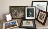 Assorted Framed Prints Camp Forrest, Birds, and More (LPO)