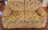 Bassett Upholstered Cut Velvet Loveseat (LPO)