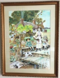 Watercolor Painting by Betsy Gall (1985) with Provenance (LPO)