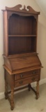 Drop Front Secretary with Hutch and 2 Drawers (LPO)