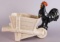 McCoy Wheelbarrow w/ Rooster Planter