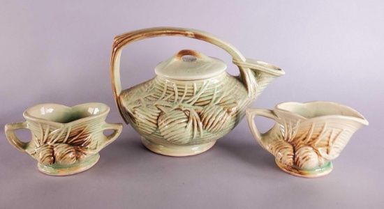 McCoy Pine Cone Tea Set