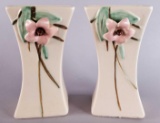 (2) McCoy Blossomtime Vase