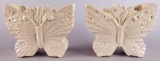 (2) McCoy Butterfly Vases